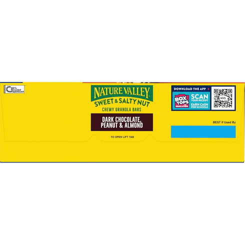 24 28.8 oz Nature Valley Sweet and Salty Nut Granola Bars, Dark Chocolate Peanut Almond, Bars