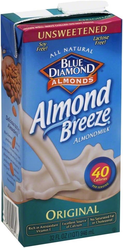 Blue Diamond Breeze Unsweetened Original 32.0 FO (Pack of 3)