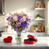 Stargazer Barn Pretty in Pink Bouquet with Vase - Fresh Cut Flower Delivery, Hand-Tied in the USA, Gift for Birthday