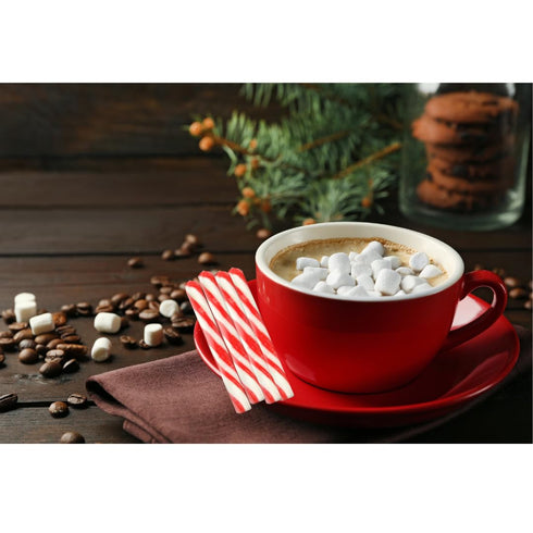 Generic 10 Pack 5 oz Bundle Holiday Soft Real Peppermint Oil Stir Sticks Hot Chocolate Party Celebration Christmas Gift