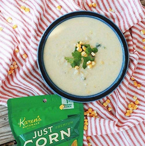 4 oz, Karens Naturals Freeze Dried Corn, No Sugar Added, Healthy Vegetable Snack, Non-GMO, Vegan, Gluten Free, Crunchy