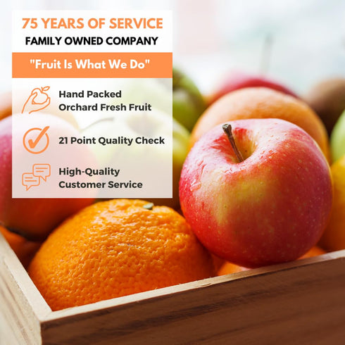 18 Capital City Fruit Gourmet Fresh Fruit Gift Box | Gift for Holiday, Thank You, Get Well | Sympathy Gift Box | Sweet