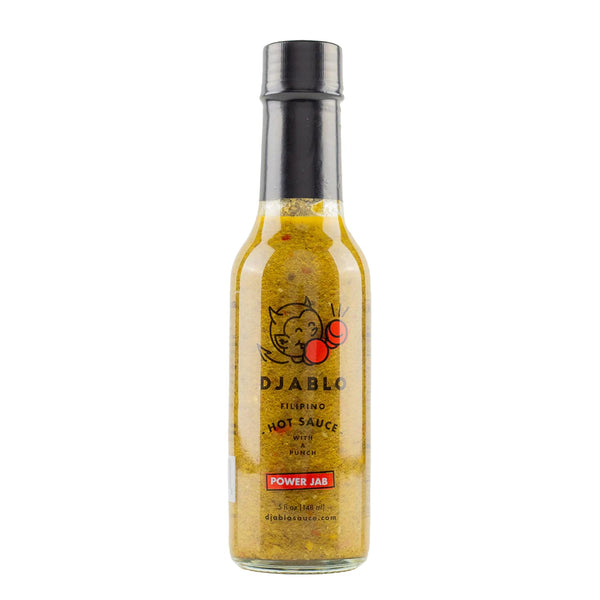 Power Jab by DJABLO Sauce: Medium Heat Hot Sauce with Serrano Pepper & Scorpion Pepper, 5 fl oz