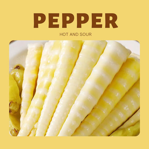 Generic (3.1 Oz*6 Pickled Bamboo Shoots , Fresh Mountain Pepper Crispy Tender Shredded Bamboo Shoots, Fresh Bamboo