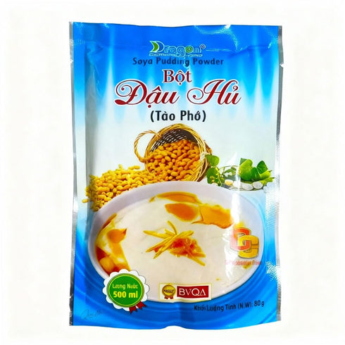Generic 3.17 oz (90g) Dragon Soya Pudding Powder (To Ph) Authentic Vietnamese Silky Tofu Dessert Mix, Soft & Smooth