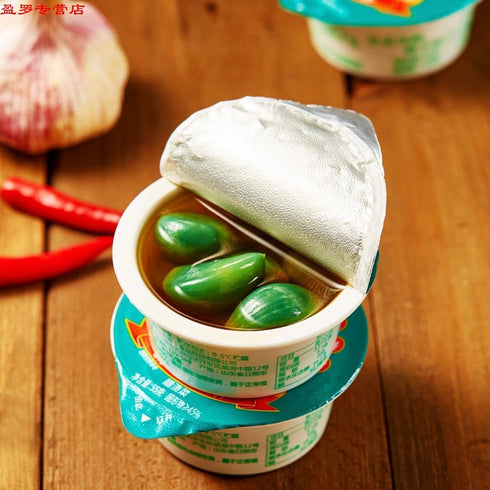 Sivia Garlic,50/Bag,emerald (10pack) Laba Green Garlic,Jade Pickled Green Vegetable, Chinese Specialty,sweet