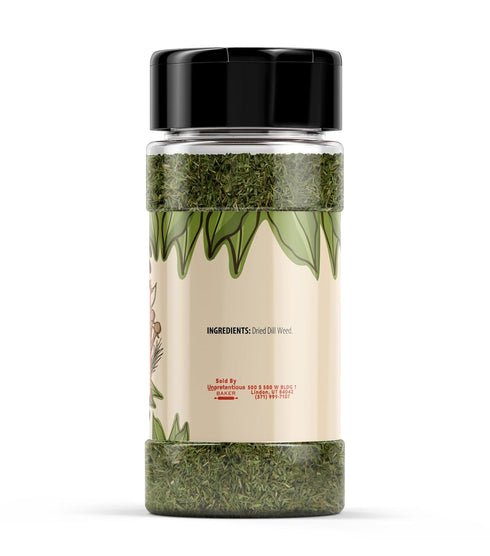 Unpretentious Dill Weed, 1 Cup, Light Anise Taste, Garnish