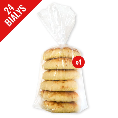 4 Packs 6 Pack 24 Just Bagels Bialys - Of Bialys Per - Total Non-GMO