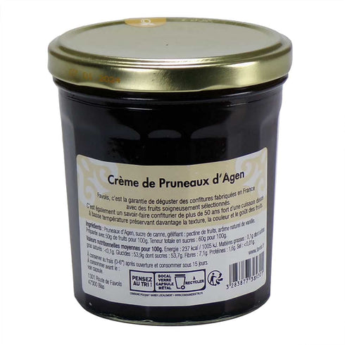 Favols 375g Prune Cream Jam de Agen Creme de Pruneaux d' Agen