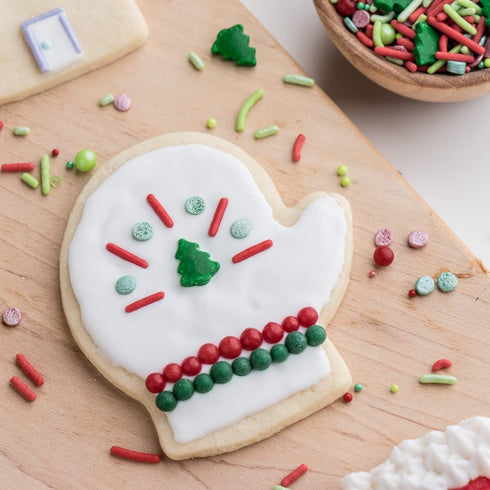 Sweets Indeed Edible Sprinkle Mix, Perfect for Cake Decorations, Baking, Ice Cream, Cookies, 4 oz (Christmas)