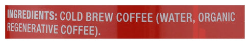 8.5 Oz Equator Coffee & Tea, Coffee Cold Brew Espresso Roast Organic, Fl