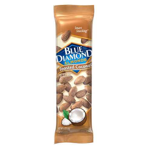 Blue Diamond Almonds, Toasted Coconut Flavored Snack Nuts, Single Serve Bags (1.5