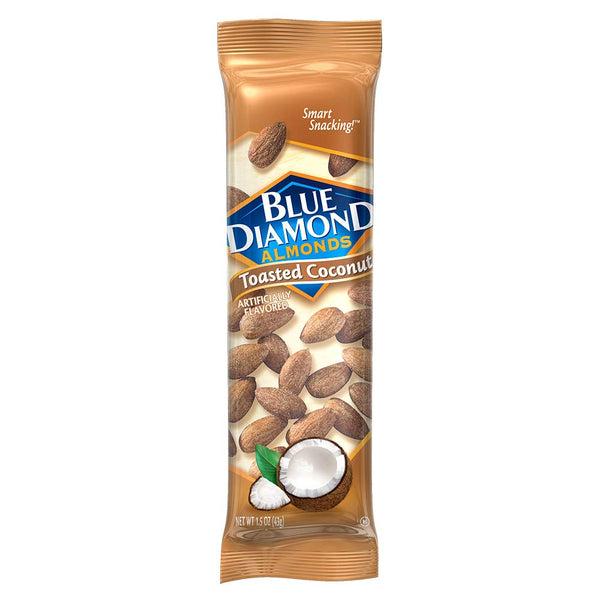 Blue Diamond Almonds, Toasted Coconut Flavored Snack Nuts, Single Serve Bags (1.5