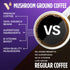 D3, Immunity, 100% 20oz, 52 VitaCup Mushroom Coffee Grounds, with Lions Mane, Chaga, B Vitamins, Boost Focus, Memory