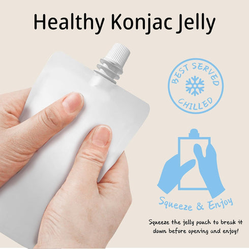 Pack 0 10 Pack Hethstia Konjac Jelly Drinkable Pouch Variety - Low Calorie, Sugar, Gluten-Free, Collagen Peptides