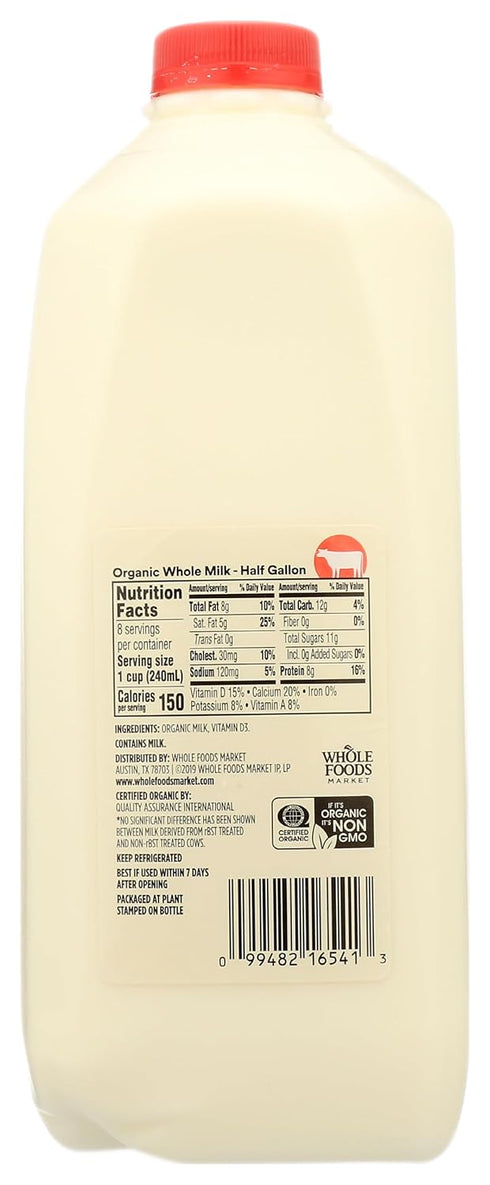 365 by Whole Foods Market 64 oz , Organic Whole Milk