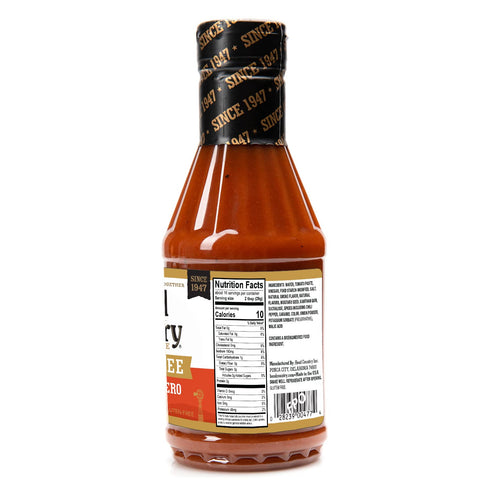 Head Country Sugar Free Bar-B-Q Sauce, Apple Habanero, 20 oz - Gluten Free, Zero Sugar BBQ Sauce