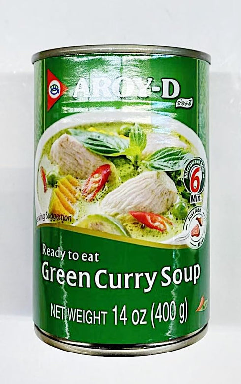 Generic 14 oz (400g), Style,4 Green Curry Soup, Thai Cans
