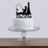 Fishing Wedding Cake Topper - Funny Bride and Groom Cake Decoration for Fishing Theme Wedding/Engagement