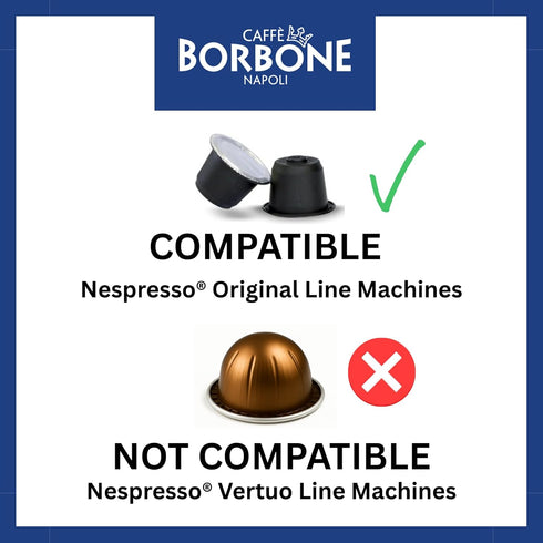 100 Count Caff Borbone Blue Blend Nespresso Compatible Espresso Coffee Pods, Espresso Pods