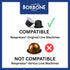 100 Count Caff Borbone Green Blend Decaffeinated Nespresso Compatible Espresso Coffee Pods, Espresso Pods
