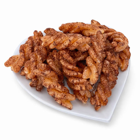 Generic 2.5 lb. Duritos Twist Mexican Wheat Snacks for Frying Churro & Cinnamon Sugar Twists Chicharrones de Harina