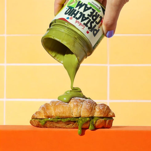 (7 oz) Peppertux Pistachio Butter Spread Vegan, Gluten-Free, High-Protein Nut Butter for Desserts, Ice Cream, Cookies