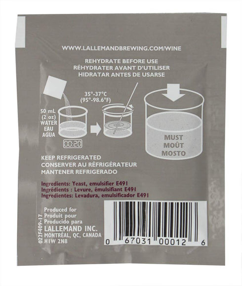 Lalvin UX-Y1XE-IDOI Wine Yeast, 71B Yeast, 10 Packs, Multicolor