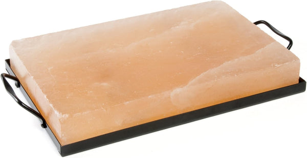 Charcoal Companion CC6301 Himalayan Salt Plate & Holder Set