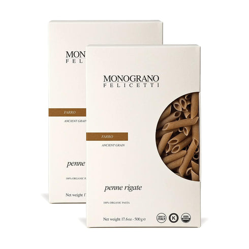 Monograno Felicetti Farro Penne Rigate Pasta Italian Organic Non-GMO 17.6oz (500g) 2