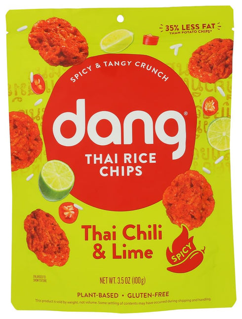 Dang Thai Chili and Lime Rice Chips, 3.5 OZ