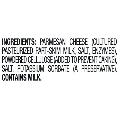 Generic 24 Grated Parmesan Cheese, Ounces, Real Milk