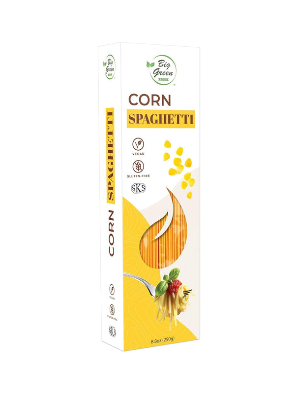 Big Green Food - Corn Spaghetti, Premium Gluten-Free Penne Pasta, Wheat Free,