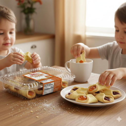 16oz Flora Fiochetto Pastries Apricot & Raspberry Authentic Italian Pastries, Oven Baked, Always Fresh, No Trans Fat