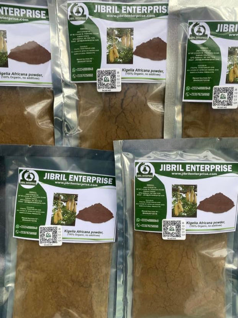 Generic Kigelia africana fruit powder, sausage fruit powder, 100% organic, 100g/pack, including phyto