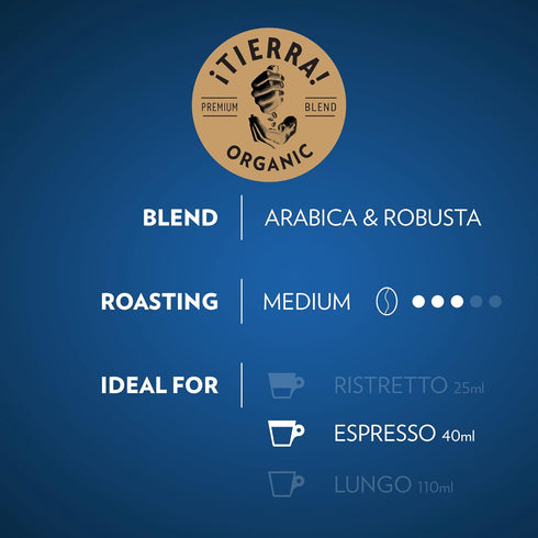 (Pack 60) Pack, 100% 8 13 Lavazza TIERRA AMAZONIA USDA ORGANIC Espresso Aluminum Capsules Compatible with Nespresso