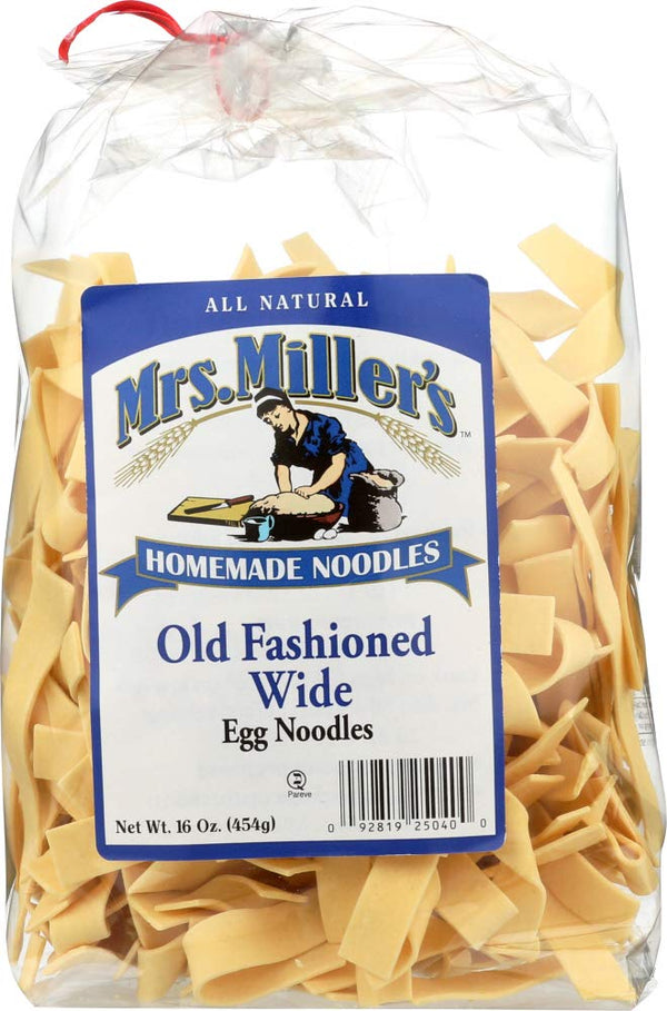 MRS MILLERS Mrs. Miller's All Natural Old Fashioned Egg Noodles Wide -- 16 oz