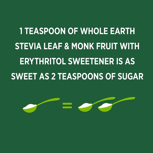 4LBS WHOLE EARTH Monk Fruit Sweetener with Erythritol, Plant-Based Sugar Alternative