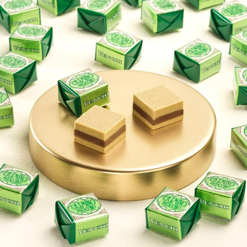 10.69 oz, Venchi - Murrine Gift Box with Assorted Pistachio and White Chocolates, Gluten-Free, No Artificial Colors