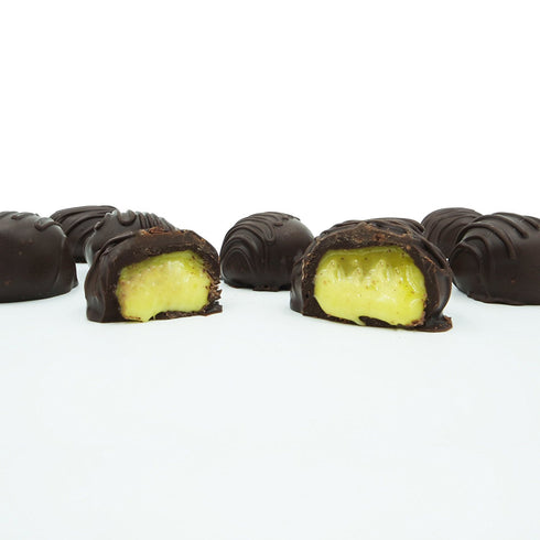Philadelphia Candies Homemade Lemon Creams, Dark Chocolate 1 Pound Gift Box