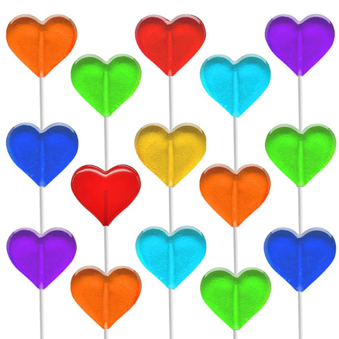Fruidles Lollipops Mini Heart Shaped Flavored Delicious Lollipop, Individually Wrapped, 5g Lollipop