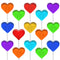 Fruidles Lollipops Mini Heart Shaped Flavored Delicious Lollipop, Individually Wrapped, 5g Lollipop