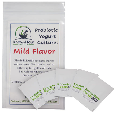 Know-How Brews & Foods Yogurt Culture - Mild Flavor (5 Packets)