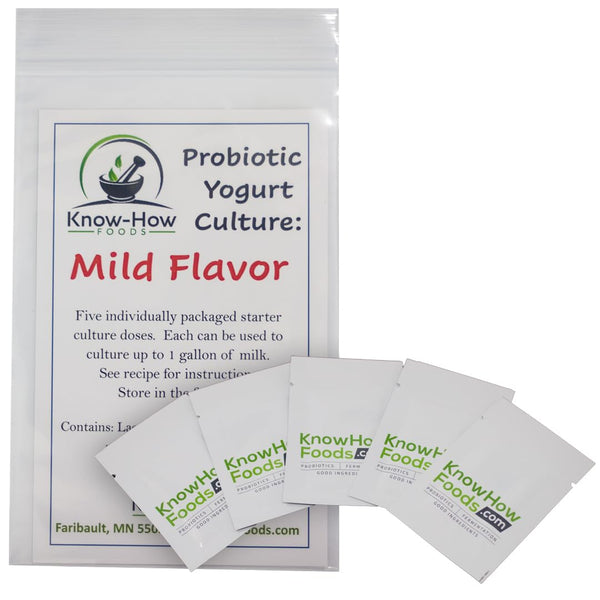 Know-How Brews & Foods Yogurt Culture - Mild Flavor (5 Packets)