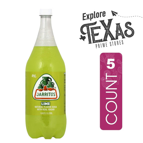 5-Pack 50.7 oz (1.5 100% Jarritos of Lime Mexican Soft Drink Plastic Bottle fl lt) Made with Natural Sugar