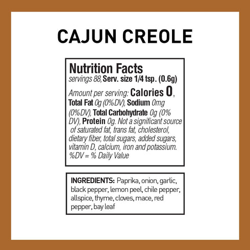 The Spice Hunter Cajun Creole Seasoning Blend, 1.9-Ounce Jar