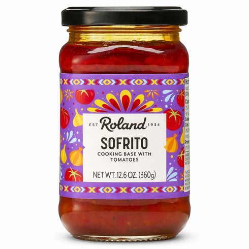 Roland Foods Sofrito Cooking Base with Tomatoes, Specialty Imported Food, 12.6 Ounce,