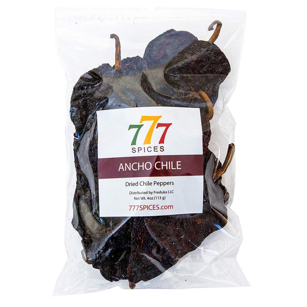 4oz Ancho Poblano Dried Whole Chiles, Chili Pods for Authentic Mexican Food, Chile Seco