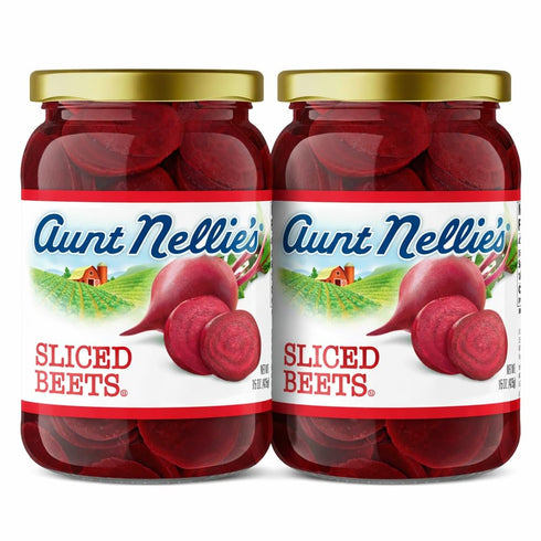 Aunt Nellies Sliced Beets Artisanal Sweet Tangy Crunchy Side Dish Pantry Staple
