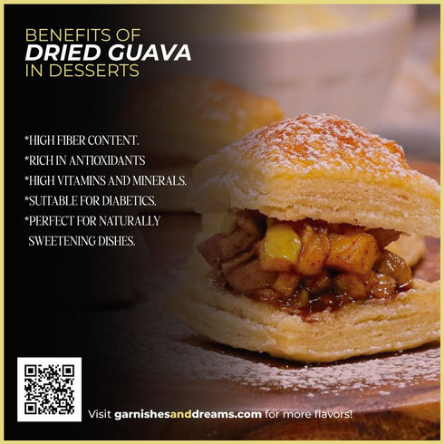 (10oz) Garnishes & Dreams Dehydrated & Dried Guava Slices Natural Tropical Fruit for Cocktails, Mixology, Desserts